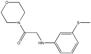 2-{[3-(methylsulfanyl)phenyl]amino}-1-(morpholin-4-yl)ethan-1-one Struktur