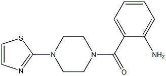 2-{[4-(1,3-thiazol-2-yl)piperazin-1-yl]carbonyl}aniline Struktur