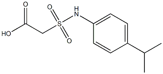 2-{[4-(propan-2-yl)phenyl]sulfamoyl}acetic acid Struktur