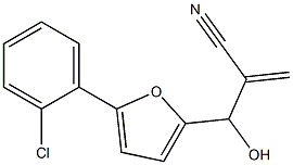 2-{[5-(2-chlorophenyl)furan-2-yl](hydroxy)methyl}prop-2-enenitrile Struktur