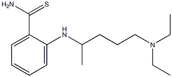 2-{[5-(diethylamino)pentan-2-yl]amino}benzene-1-carbothioamide Struktur