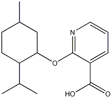 2-{[5-methyl-2-(propan-2-yl)cyclohexyl]oxy}pyridine-3-carboxylic acid Struktur