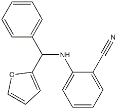 2-{[furan-2-yl(phenyl)methyl]amino}benzonitrile Struktur