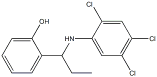 2-{1-[(2,4,5-trichlorophenyl)amino]propyl}phenol Struktur