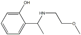 2-{1-[(2-methoxyethyl)amino]ethyl}phenol Struktur