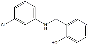 2-{1-[(3-chlorophenyl)amino]ethyl}phenol Struktur