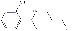 2-{1-[(3-methoxypropyl)amino]propyl}phenol Struktur