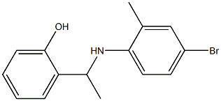 2-{1-[(4-bromo-2-methylphenyl)amino]ethyl}phenol Struktur