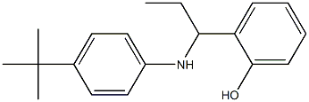 2-{1-[(4-tert-butylphenyl)amino]propyl}phenol Struktur