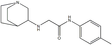 2-{1-azabicyclo[2.2.2]octan-3-ylamino}-N-(4-methylphenyl)acetamide Struktur