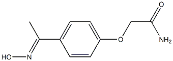 2-{4-[(1E)-N-hydroxyethanimidoyl]phenoxy}acetamide Struktur