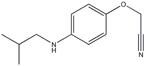 2-{4-[(2-methylpropyl)amino]phenoxy}acetonitrile Struktur