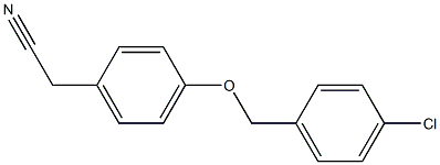 2-{4-[(4-chlorophenyl)methoxy]phenyl}acetonitrile Struktur