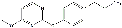 2-{4-[(4-methoxypyrimidin-2-yl)oxy]phenyl}ethanamine Struktur