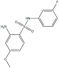 2-amino-N-(3-fluorophenyl)-4-methoxybenzene-1-sulfonamide Struktur