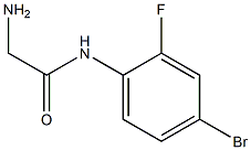 2-amino-N-(4-bromo-2-fluorophenyl)acetamide Struktur