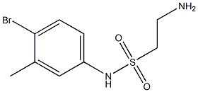 2-amino-N-(4-bromo-3-methylphenyl)ethane-1-sulfonamide Struktur