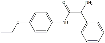 2-amino-N-(4-ethoxyphenyl)-2-phenylacetamide Struktur