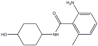 2-amino-N-(4-hydroxycyclohexyl)-6-methylbenzamide Struktur