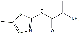 2-amino-N-(5-methyl-1,3-thiazol-2-yl)propanamide Struktur