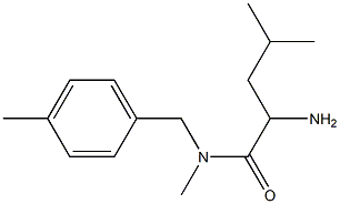 2-amino-N,4-dimethyl-N-[(4-methylphenyl)methyl]pentanamide Struktur