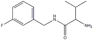 2-amino-N-[(3-fluorophenyl)methyl]-3-methylbutanamide Struktur