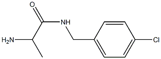 2-amino-N-[(4-chlorophenyl)methyl]propanamide Struktur