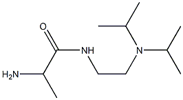 2-amino-N-[2-(diisopropylamino)ethyl]propanamide Struktur