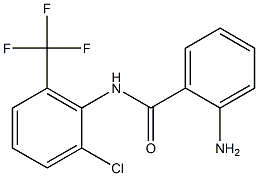 2-amino-N-[2-chloro-6-(trifluoromethyl)phenyl]benzamide Struktur