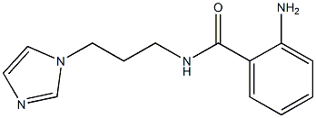 2-amino-N-[3-(1H-imidazol-1-yl)propyl]benzamide Struktur