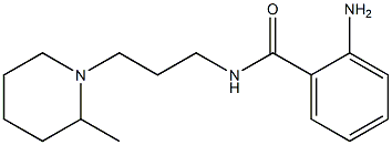 2-amino-N-[3-(2-methylpiperidin-1-yl)propyl]benzamide Struktur