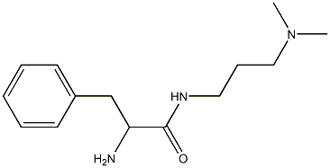 2-amino-N-[3-(dimethylamino)propyl]-3-phenylpropanamide Struktur