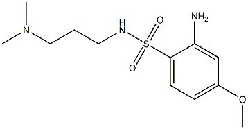 2-amino-N-[3-(dimethylamino)propyl]-4-methoxybenzene-1-sulfonamide Struktur