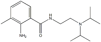 2-amino-N-{2-[bis(propan-2-yl)amino]ethyl}-3-methylbenzamide Struktur