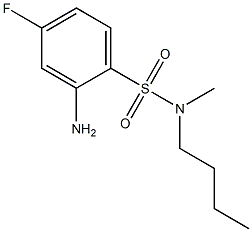 2-amino-N-butyl-4-fluoro-N-methylbenzene-1-sulfonamide Struktur