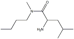 2-amino-N-butyl-N,4-dimethylpentanamide Struktur