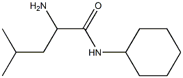 2-amino-N-cyclohexyl-4-methylpentanamide Struktur