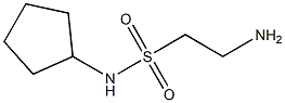 2-amino-N-cyclopentylethanesulfonamide Struktur