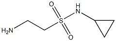 2-amino-N-cyclopropylethanesulfonamide Struktur