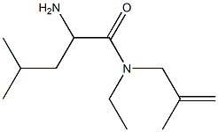 2-amino-N-ethyl-4-methyl-N-(2-methylprop-2-enyl)pentanamide Struktur