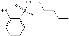 2-amino-N-pentylbenzene-1-sulfonamide Struktur