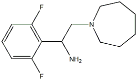 2-azepan-1-yl-1-(2,6-difluorophenyl)ethanamine Struktur