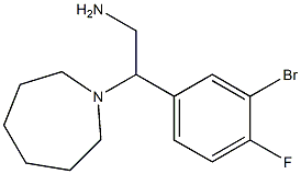 2-azepan-1-yl-2-(3-bromo-4-fluorophenyl)ethanamine Struktur