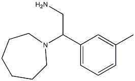 2-azepan-1-yl-2-(3-methylphenyl)ethanamine Struktur