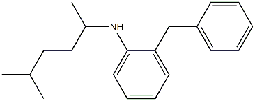 2-benzyl-N-(5-methylhexan-2-yl)aniline Struktur