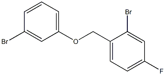 2-bromo-1-(3-bromophenoxymethyl)-4-fluorobenzene Struktur