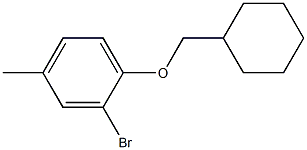 2-bromo-1-(cyclohexylmethoxy)-4-methylbenzene Struktur