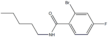 2-bromo-4-fluoro-N-pentylbenzamide Struktur