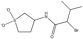 2-bromo-N-(1,1-dioxidotetrahydrothien-3-yl)-3-methylbutanamide Struktur