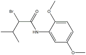 2-bromo-N-(2,5-dimethoxyphenyl)-3-methylbutanamide Struktur